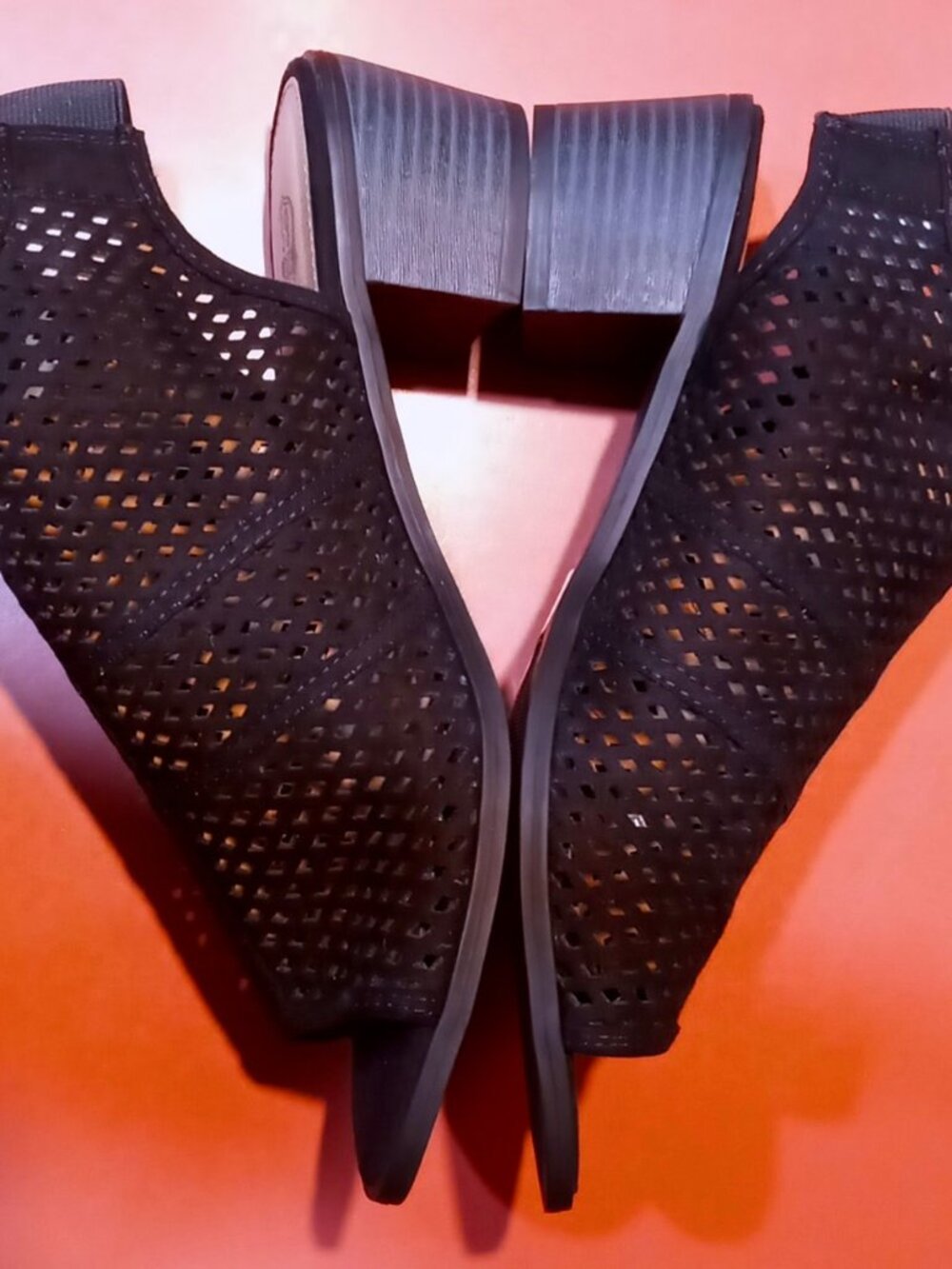ROUTE 66 Vida Perforated Slingback Bootie Sandals Open Toe Heel Gladiator NWT! - Picture 4 of 9